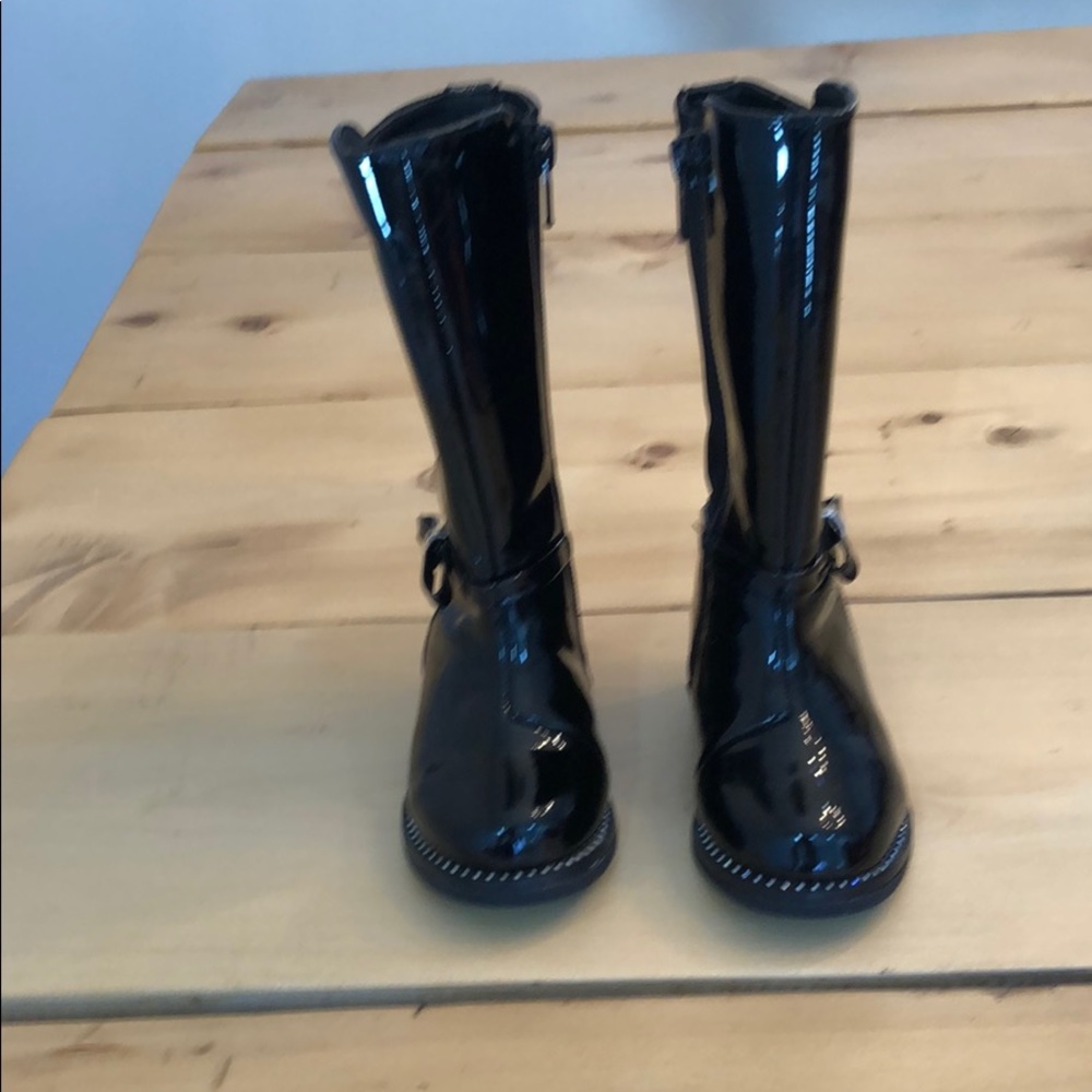 Black tall boots